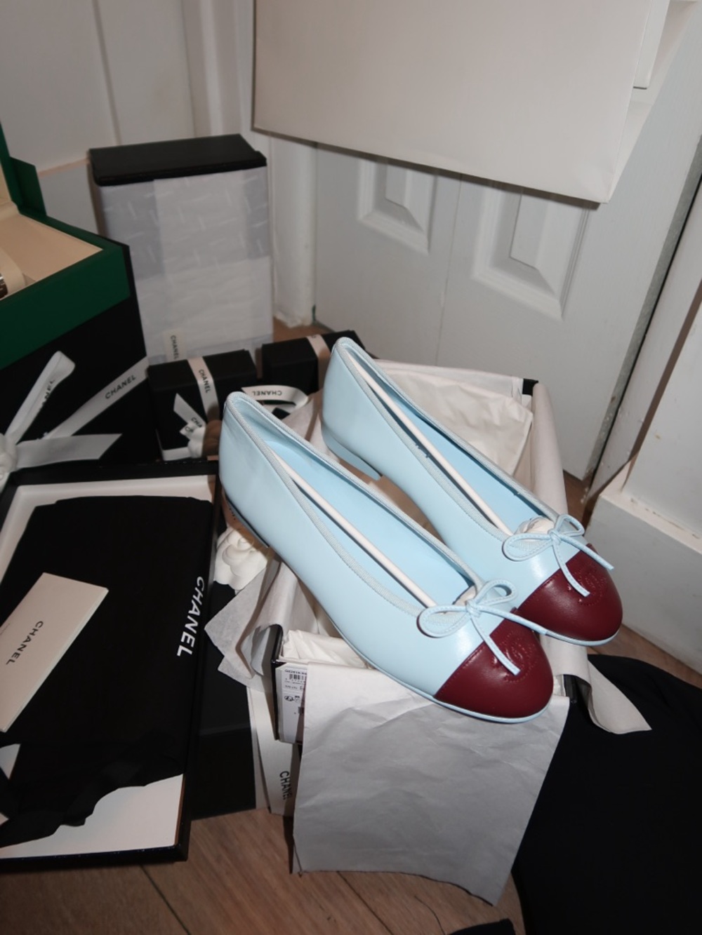 Chanel 26S Blue Ballerina Flats | NIB